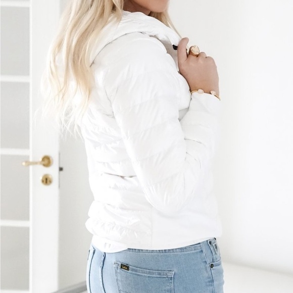 New Goldbergh Nadia down padded slim jacket in white US sz 14 - Picture 2 of 9